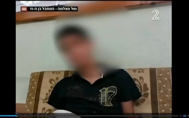 Capture d'écran de Ayin interviewé par la Deuxième chaîne israélienne