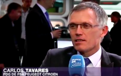 Carlos Tavares (Crédit : Capture d’écran France 24/YouTube)