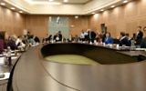 Intervention à la Knesset du président de l'EFI Yankel Gabet, le 11 janvier 2016 (Crédit : autorisation Yankel Gabet)
