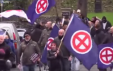 Des néonazis britanniques à Dover, le 30 janvier 2016. (Crédit : capture d'écran YouTube)