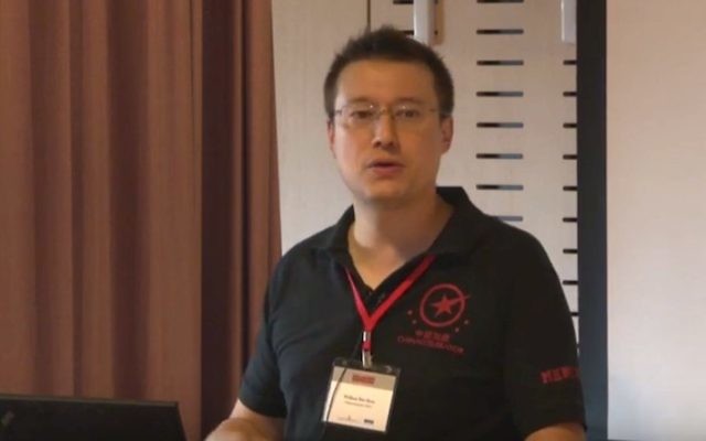 William Bao Bean au Silicon Dragon, le 2 décembre 2015 (Crédit : Autorisation)