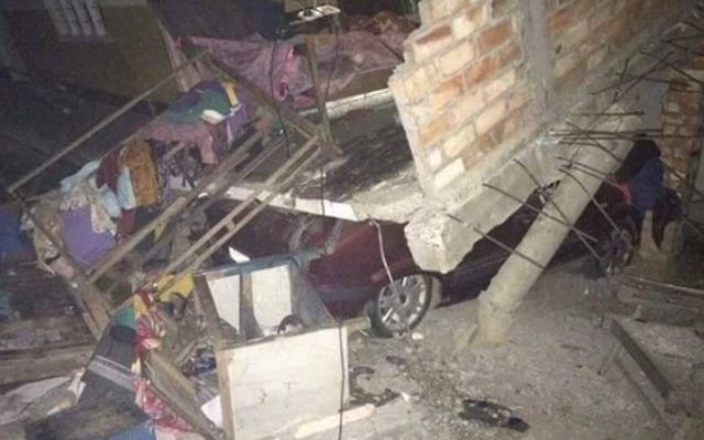 Dommages causés par un tremblement de terre de magnitude 6,7 dans l'Etat de Manipur dans le nord-est de l'Inde, qui est le foyer de la communauté Bnei Menashe (Autorisation Shavei Israel) Dommages causés par un tremblement de terre de magnitude 6,7 dans l'Etat de Manipur dans le nord-est de l'Inde, qui est le foyer de la communauté Bnei Menashe (Autorisation Shavei Israel)