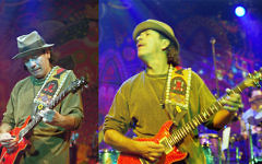 Carlos Santana, le 21 janvier 2000, à Munich, Muffathalle (Crédit : Jaud/CC-BY-SA-3.0)