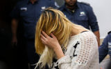 Shiri Sobol à une audience à la Cour de Tel Aviv le 19 février 2016 (Crédit : Flash90)