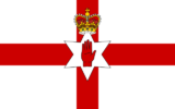 Le drapeau de l'Irlande du Nord à partir de 1953 (Crédit : Domaine public/Wikimedia)