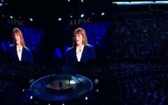 Les représentants d'IsraAID à l'AIPAC (Crédit : Autorisation)