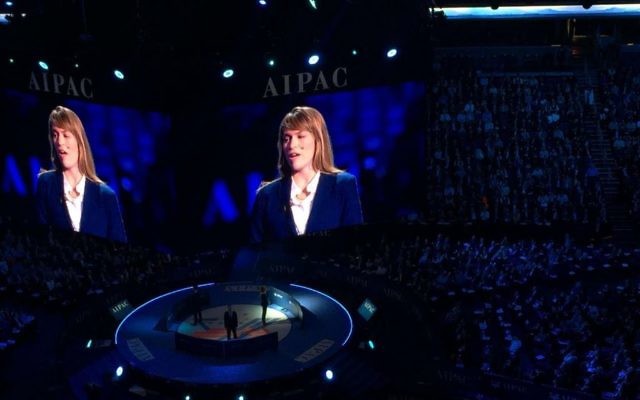 Les représentants d'IsraAID à l'AIPAC (Crédit : Autorisation)