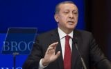 Le président turc Recep Tayyip Erdogan à l'institution Brookings à Washington, D.C.,  le 31 mars 2016. (Crédit : Drew Angerer/Getty Images/AFP)