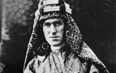 T. E. Lawrence, dit Lawrence d'Arabie. (Crédit : Lowell Thomas, Wikimedia Commons)