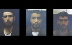De gauche à droite : Salah Sabri Abd Arouri, Abdallah Taiseer Abd Arouri et Hamada Salah Abd Arouri. (Crédit : Shin Bet)
