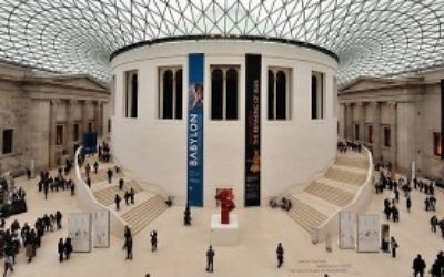 Hall du British Museum (Crédit : Wikimedia Commons/Eric Pouhier CC BY-SA)
