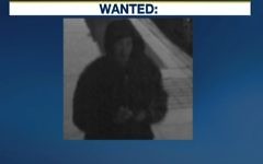 Capture d'écran de News 12 Brooklyn d'une personne suspectée d'avoir réalisée une série de tags de swastika dans Brooklyn, avril 2016 (Crédit photo : Capture d'écran/News12)