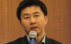 Le militant des droits de l'Homme nord coréen Kang Chol Hwan pendant une session de questions/réponses avec l'équipe de la fondation Wikimedia. (Crédit : CC BY-SA 3.o TBayer/Wikipedia)