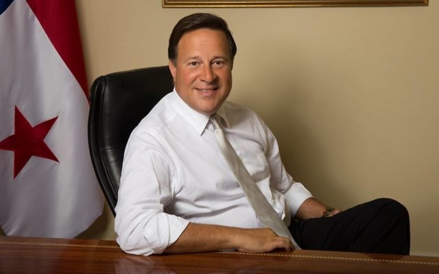 Juan Carlos Varela, président du Panama (Crédit : Facebook/Juan Carlos Varela )