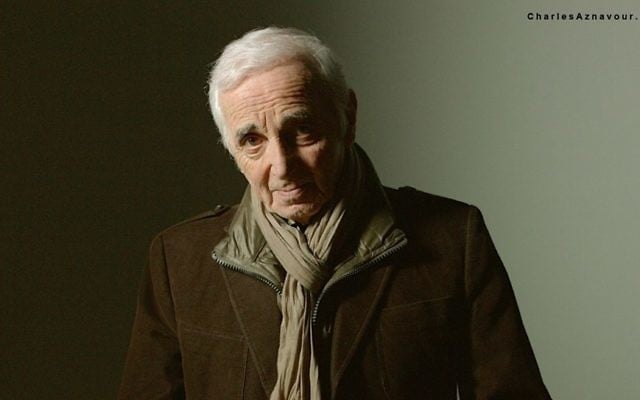 Charles Aznavour (Crédit : Facebook/Charles Aznavour)
