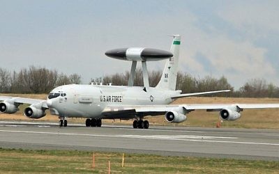 Un avion de surveillance Awacs (Crédit : Wikimedia Commons BY CC 2.0)