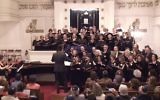 La chorale de la synagogue Copernic (Crédit : autorisation)
