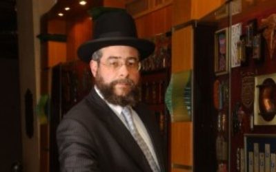 Le rabbin Pinchas Goldschmidt. (Crédit : Flash90)