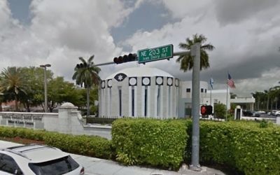 Le centre juif Aventura Turnberry à Aventura, en Floride. (Crédit : capture d'écran Google Street View)
