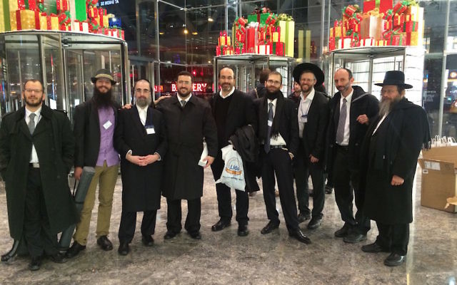 Les membres de l'accélérateur Kama Tech lors de l'événement de présentation à New York en décembre dernier (Crédit : Autorisation)