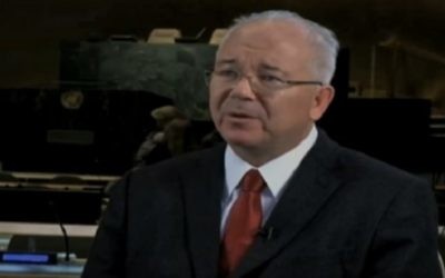 L'Ambassadeur vénézuélien au Nations Unies Rafael Ramirez (capture d'écran: YouTube)