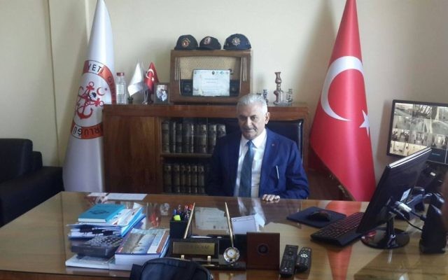 Binali Yildirim, le Premier ministre turc. (Crédit : Facebook)