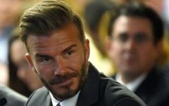David Beckham, à Las Vegas, le 28 avril 2016. (Crédit : Ethan Miller/Getty Images/JTA)