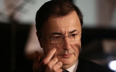 Le millionnaire russe Lev Leviev participe au Chabad et à de nombreuses causes juives mizrahi (Crédit : Abir Sultan/Flash90)