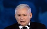 Jaroslaw Kaczynski, du parti Droit et Justice, lors d'une convention de son parti à Varsovie, Pologne, le 22 octobre 2015. (Crédit : Janek Skarzynski/AFP)