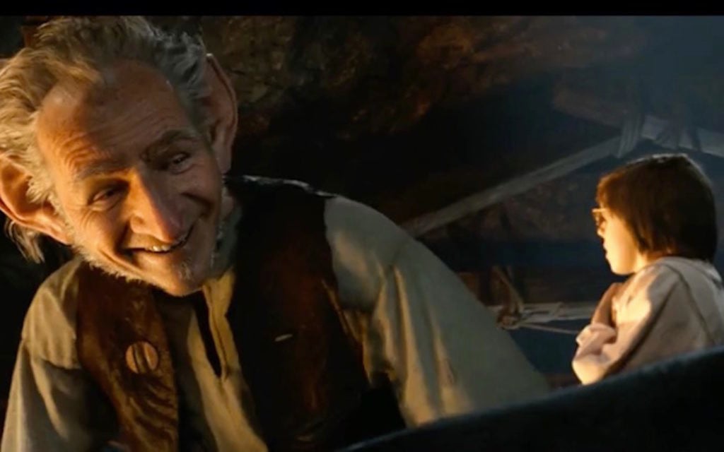 Une scène du film Le bon gros géant, réalisé en 2016 par Steven Spielberg pour Walt Disney Pictures. (Crédits : autorisation)