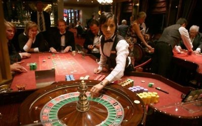 Photo d'illustration d'un casino (Crédit : Yossi Zamir/Flash90)
