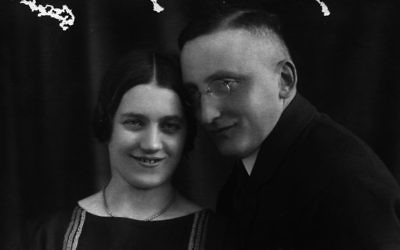 Trude, la grande-tante de Jonathan Wittenberg, et son mari Alex. La correspondance de la famille a été récemment découverte dans l'appartement d'une tante décédée, révélant comment était la vie avant que Trude et Alex ne soient assassinés par les nazis. (Crédits : autorisation)