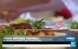 Capture d'écran d'une vidéo YouTube / France 24 sur le début du Refugee Food Festival.