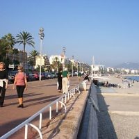 La Promenade des Anglais à Nice. (Crédit : Me - Bhu z Crecelu/Wikimedia commons)