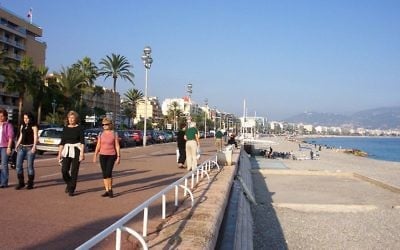 La Promenade des Anglais à Nice. (Crédit : Me - Bhu z Crecelu/Wikimedia commons)