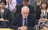 Jeremy Corbyn, dirigeant du Labour britannique, répond aux questions de la commission des Affaires domestiques sur l'antisémitisme, au parlement britannique, le 4 juillet 2016. (Crédit : capture d'écran parliamentlive.tv)
