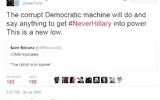 Une capture d'écran du tweet supprimé par l'ancien lieutenant-général de l’armée américaine Michael Flynn, qui a republié un tweet accusant les Juifs d'une fuite de mails du Comité national démocratique