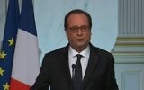 Le président français François Hollande lors de son allocution après l'attentat de Nice, le 14 juillet 2016. (Crédit : capture d'écran)