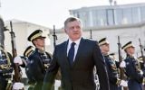 Le roi de Jordanie Abdallah II pendant la cérémonie d'accueil de sa visite officielle à Pristina, au Kosovo, le 17 novembre 2015. 5crédit : AFP/Armend Nimani)