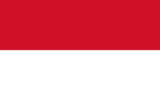 Drapeau de l'Indonésie (Crédit : Domaine public)