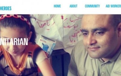 Une page maintenant archivée du site worldhumanitarianday.org  décrit Mohamed Halabi comme un «humanitaire». Halabi est accusé par Israël d'avoir détourné des millions de dollars de dons au profit du Hamas. (Capture d'écran)