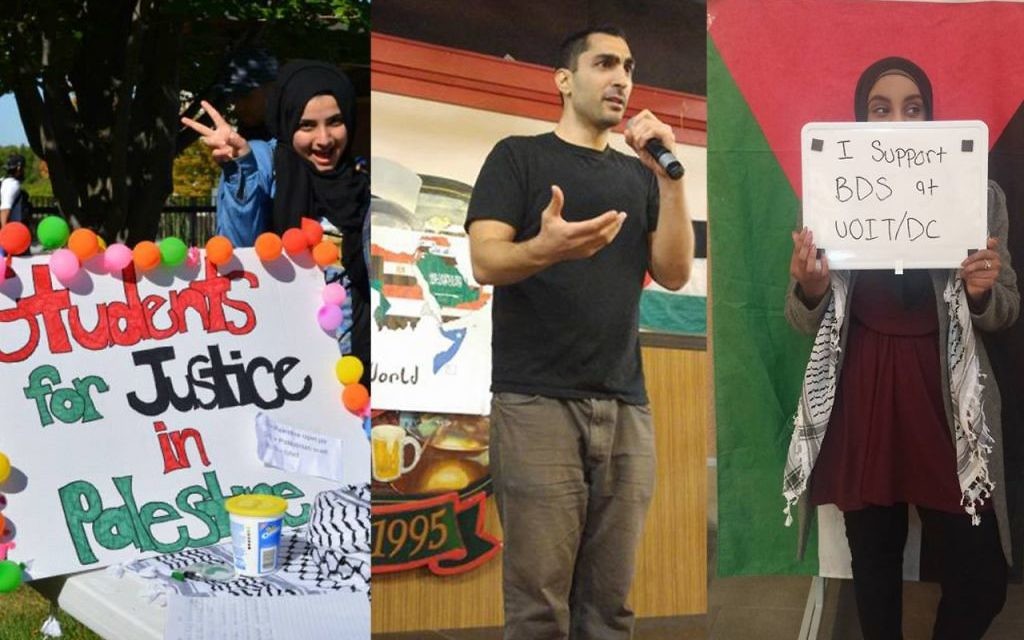 L'une des branches les plus actives de Student for Justice in Palestine est celle de l'Institut universitaire de technologie de l'Ontario, qui organise des campagnes et des événements anti-israéliens durant toute l'année. (Crédit : Facebook/SJP in UOIT) L'une des branches les plus actives de Student for Justice in Palestine est celle de l'Institut universitaire de technologie de l'Ontario, qui organise des campagnes et des événements anti-israéliens durant toute l'année. (Crédit : Facebook/SJP in UOIT)