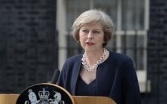 Theresa May en juillet 2016 (Crédit : Oli Scarff/AFP)