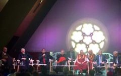 Table ronde inter-religieuse à Paris (Crédit : Facebook/Moché Lewin)
