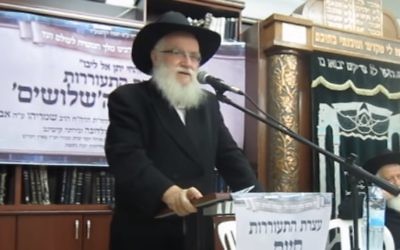 Rabbi Moshe Havlin (Capture d'écran YouTube)