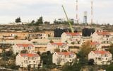L'implantation de Beit El, au nord de Ramallah, en Cisjordanie, en 2012. (Crédit : Oren Nahshon/Flash90)