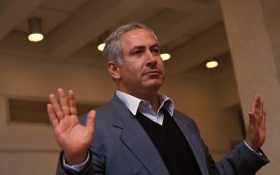 Benjamin Netanyahu à Katzrin, en Israël, le 21 mars 1993 (Crédit : Esaias Baitel / Gamma-Rapho via Getty Images)