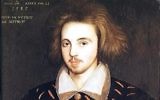Un portrait d'un jeune homme de 21 ans qui serait celui de Christopher Marlowe (Crédit : Domaine public)