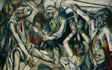 "La nuit" de Max Beckmann, 1918-1919, de Kunstsammlung Nordrhein-Westfalen, Düsseldorf. (Crédit : Wikipedia/domaine public)