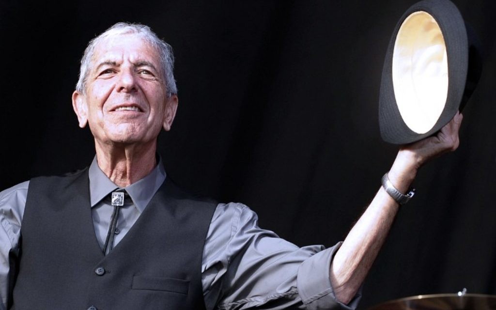 Leonard Cohen au Festival international de Beincassim. (Crédit : Diego Tuson/AFP)